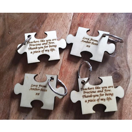 Teacher Jigsaw Keyring